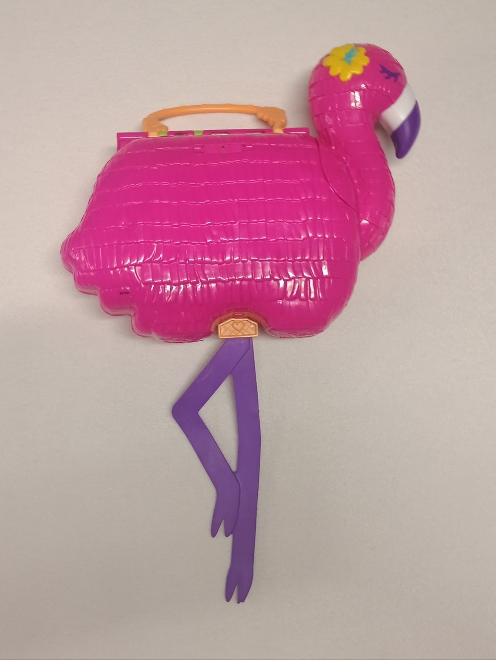 Mattel Polly Pockets Pink Flamingo Shaped Toy Purse - Picture 3 of 9